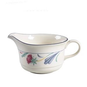 NWOT Lenox Chinastone Poppies on Blue Open Sauce Boat